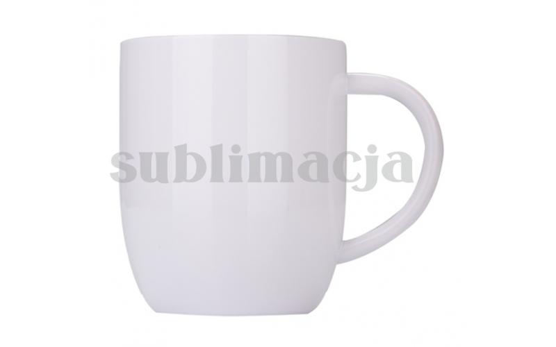 Kubek stalowy z powłoką sublimacyjną Alis 350 ml , biały