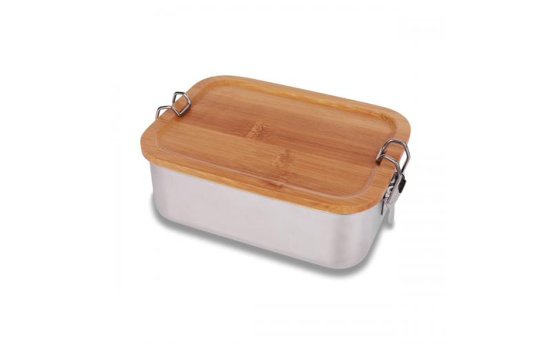 Stalowy lunch box 800 ml Somerton, srebrny