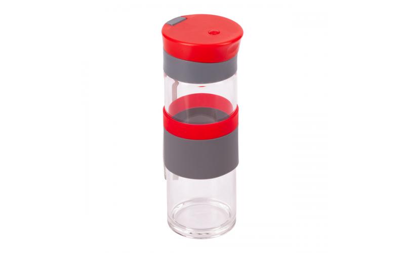 Szklana butelka Top Form 440 ml, czerwony