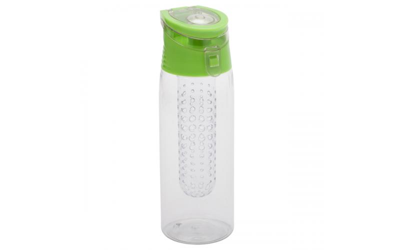 Bidon Frutello 700 ml, zielony/transparentny