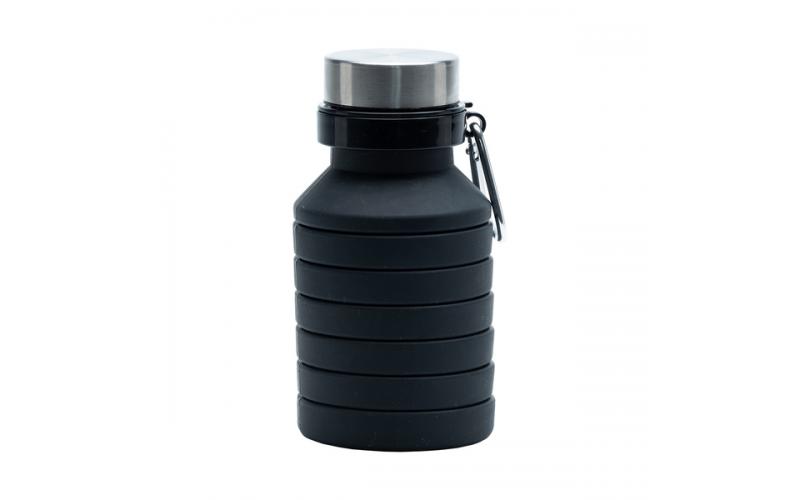 Składany bidon sportowy Makalu 550 ml, czarny