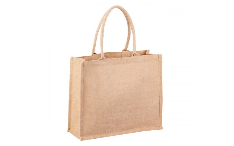 Torba na zakupy z juty Natural Shopper, beżowy