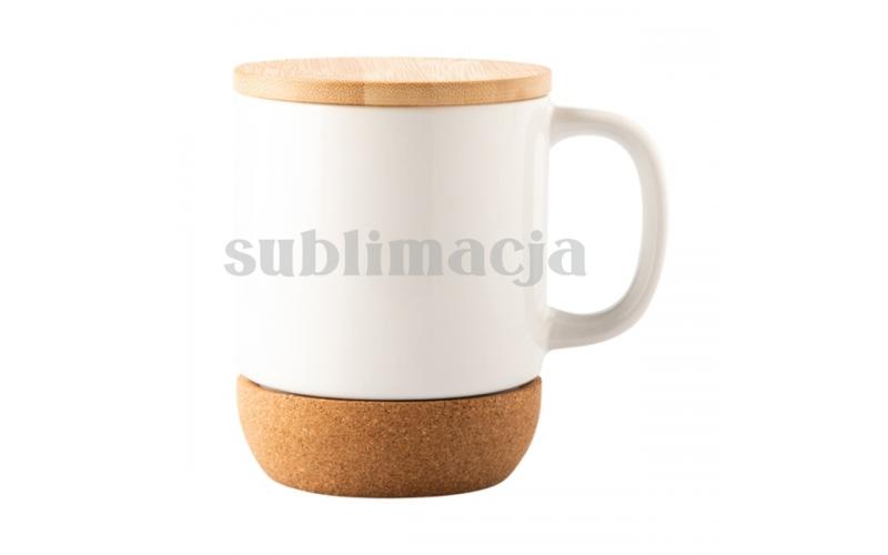 Kubek ceramiczny z powłoką sublimacyjną Giulio, biały