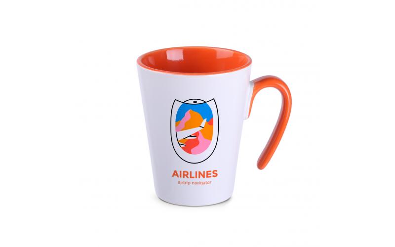 Open 270ml biały/pomarańczowy