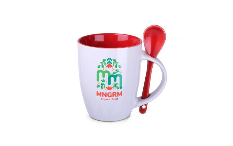Easy 300ml biały/czerwony