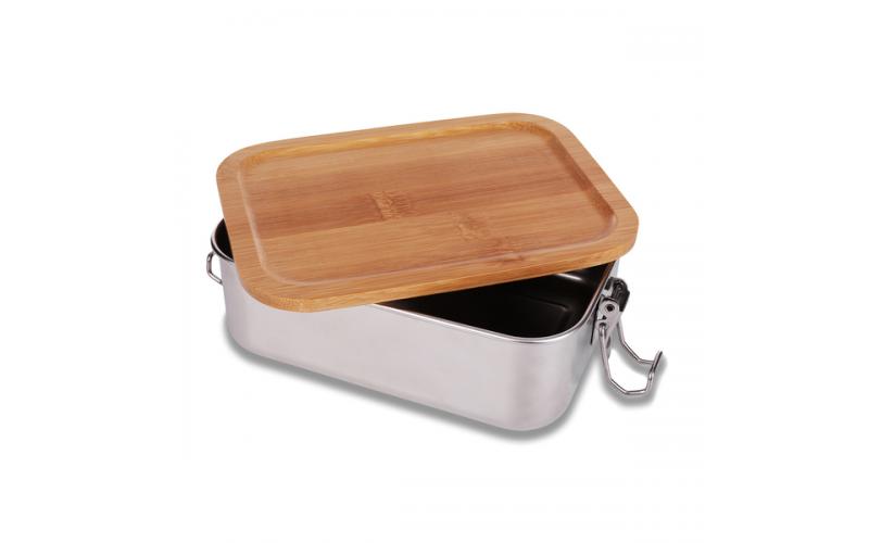 Stalowy lunch box 800 ml Somerton, srebrny