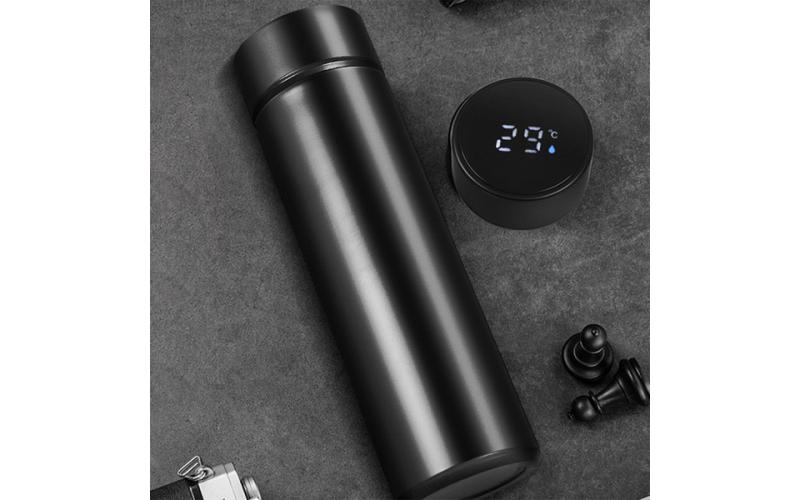 Termos/Kubek próżniowy z termometrem Ancona 470 ml, czarny