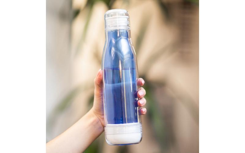 Butelka szklana z osłoną Smart 520 ml, niebieski