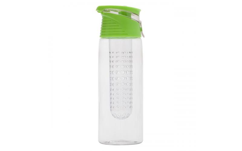 Bidon Frutello 700 ml, zielony/transparentny