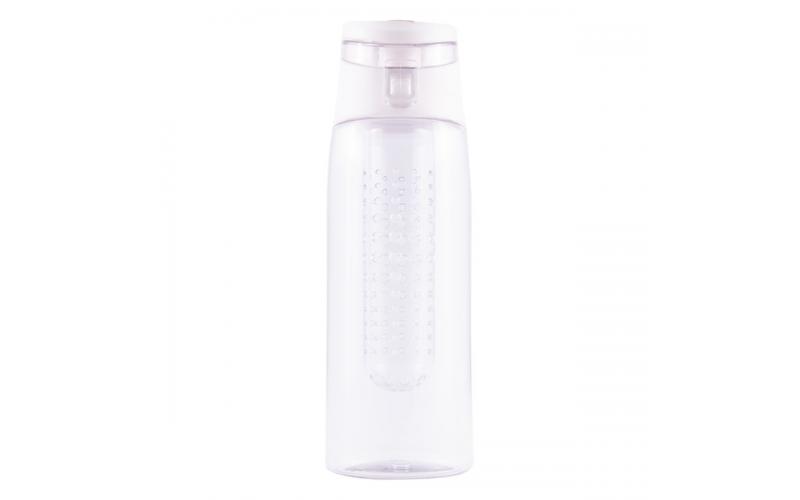 Bidon Mint 700 ml, biały/transparentny
