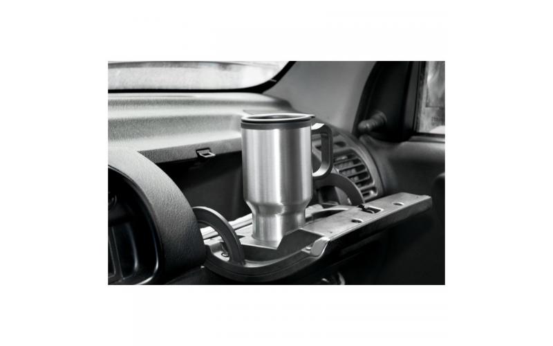 Kubek izotermiczny Car Comfort 420 ml z podgrzewaczem, srebrny/czarny