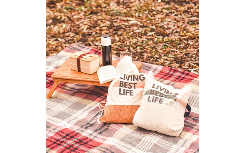 Machico lunch box podwójny, beżowy