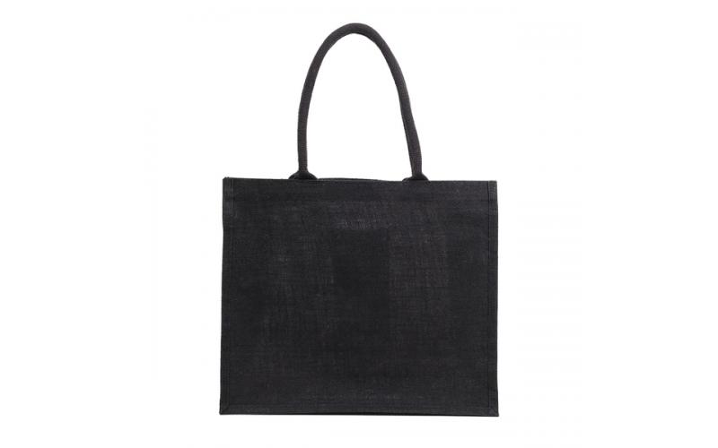 Torba na zakupy z juty Nice Shopper, czarny