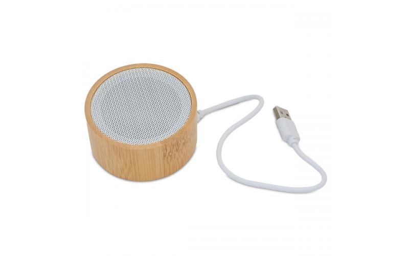 Bambusowy głośnik Bluetooth Soundy, brązowy