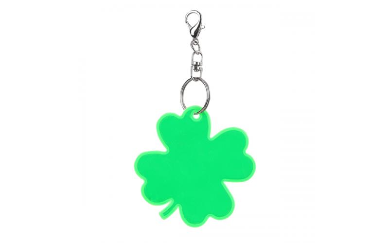 Brelok odblaskowy Lucky Clover, zielony