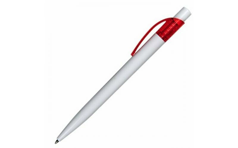 Długopis Easy, czerwony/biały