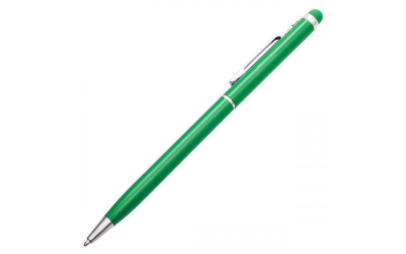 Długopis aluminiowy Touch Tip, zielony