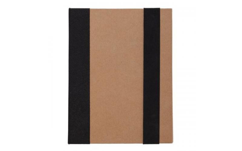 Notes memo 100x180/70k linia Kraft Paper, czarny/beżowy