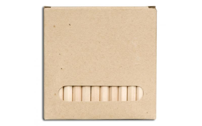 Zestaw 12 kredek 9 cm, ecru