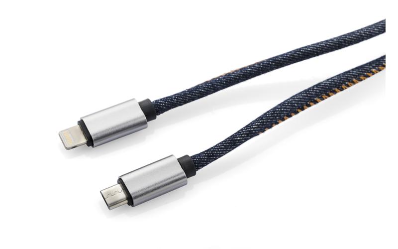 Kabel USB 2 w 1 JEANS