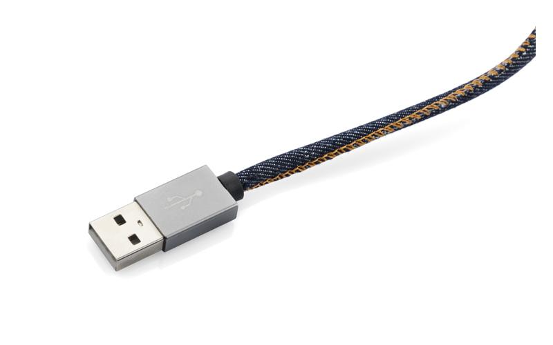 Kabel USB 2 w 1 JEANS