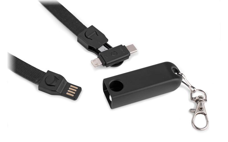 Smycz kabel USB 3 w 1 CONVEE