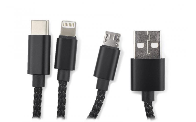 Kabel USB 3 w 1 LUX