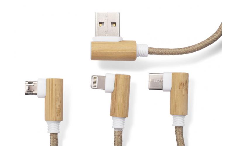 Kabel USB 3 w 1 FLAX
