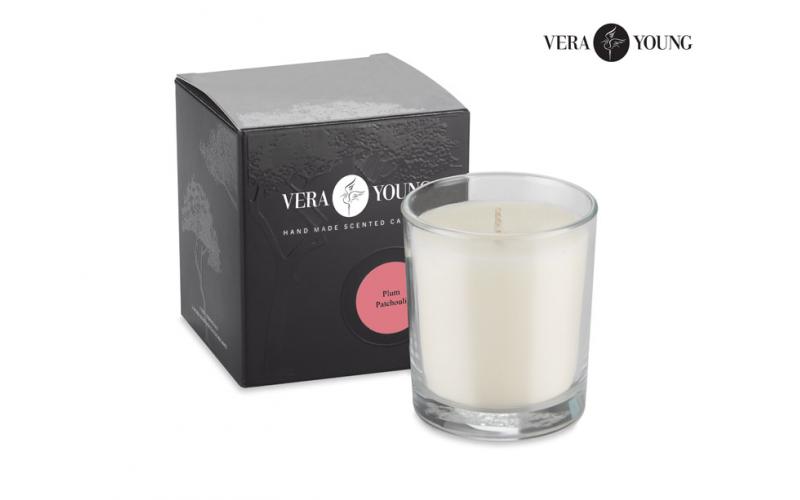 Świeca sojowa 170g - Plum & Patchouli - VERA YOUNG