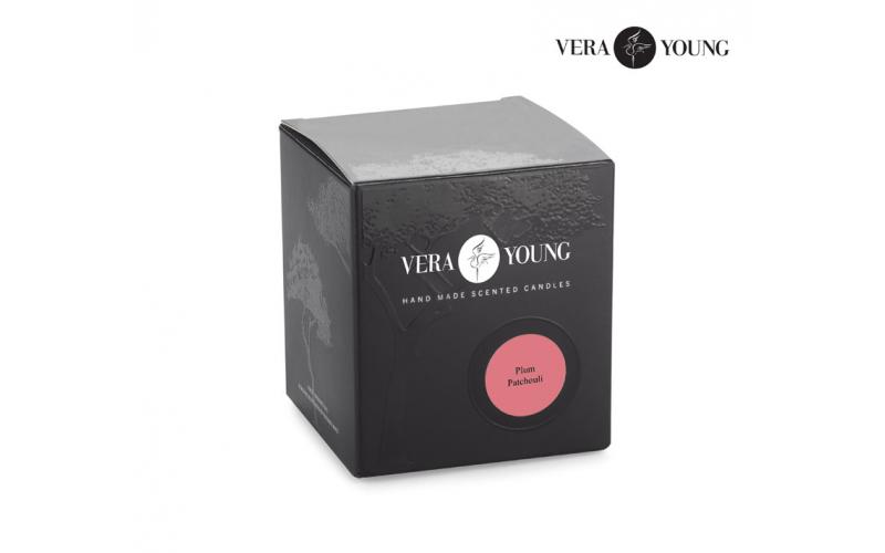 Świeca sojowa 170g - Plum & Patchouli - VERA YOUNG