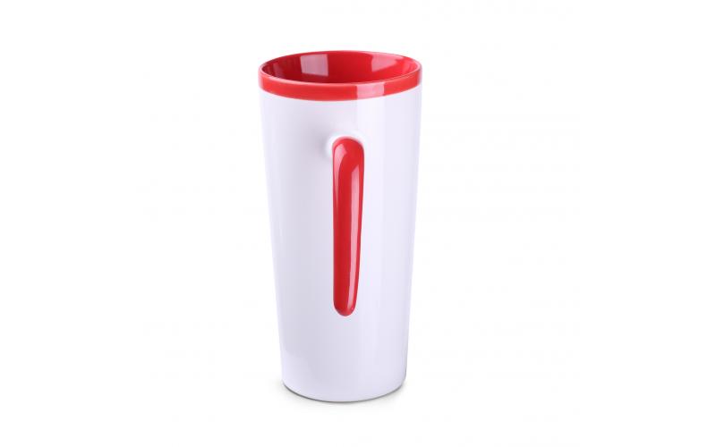 Idea 390ml biały/czerwony