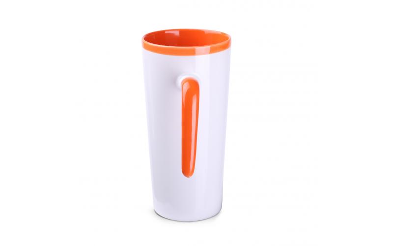 Idea 390ml biały/pomarańczowy