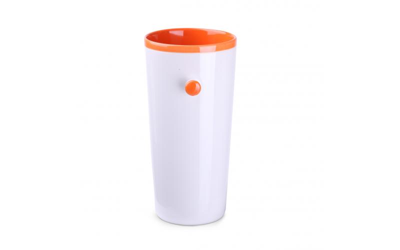 Idea 390ml biały/pomarańczowy