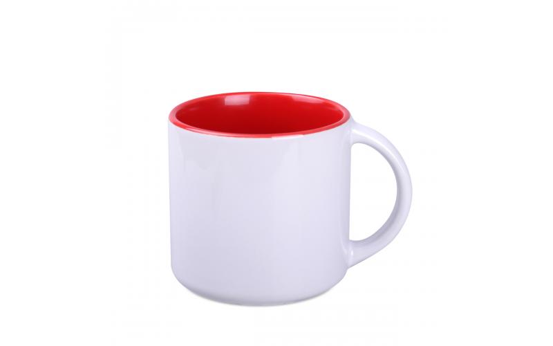 Modern Art 390ml biały/czerwony