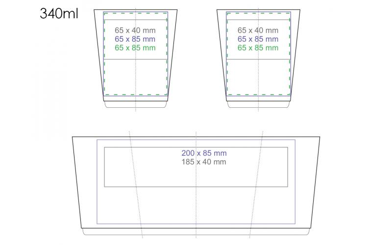 Medea 340ml biały/biały